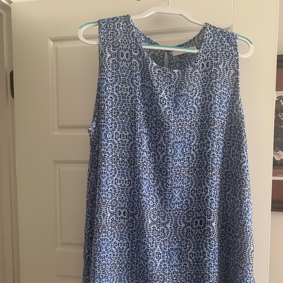 Women’s Plus Blue Sleeveless Top - Picture 1 of 6